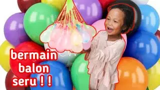 YUMNA Bernyanyi FINGER FAMILY SONG Belajar Warna Dengan Balon & Meletuskanya