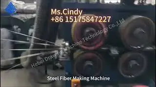 concrete steel fiber making machine after straight line wet type water tank wire drawing machine