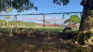 Walking in a peaceful country