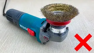 90% of us mistake when using a rotating wire brush on the angle grinder