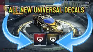 ALL *NEW* 2025 UNIVERSAL RLCS DECALS! | DECAL SHOWCASE