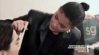 Kylie Practices Makeup On Kendall For Balmain Fashion Week S18-E1: