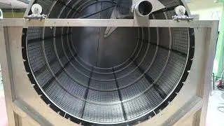 Operation of a new drum filter. Take a look at the final run-in and packaging of the drum filter