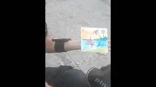 Cool street artist in Buzios Brazil 2013