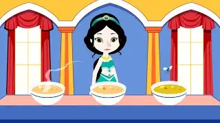 Peas Porridge Hot 🥣 | Classic Nursery Rhyme for Kids | Animated Song with Princess Jasmine