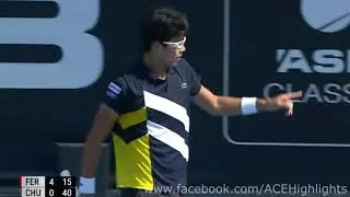 David Ferrer vs Hyeon Chung 2018 Auckland QF Highlights