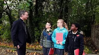 Why Remembrance Matters: Bishop Philip with Pupils from Cuerden Church School