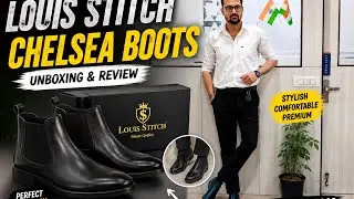 Unboxing LOUIS STITCH HANDMADE OBSIDIAN BLACK CHELSEA BOOTS FOR MEN #viralvideo #youtube #