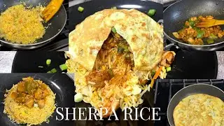 Chicken Sherpa Rice With Gravy Recipe || Mumbai Street Food