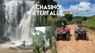 OFF - ROAD QUAD BIKING ADVENTURE | CHASING WATERFALLS in GHANA 🇬🇭 | Atv ABURI W/@Stella-Shanelly