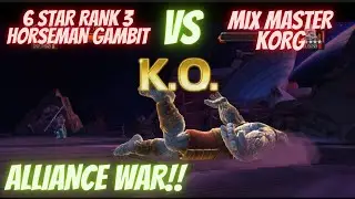 6 Star Rank 3 Gambit TOYS With Mix Master Korg. ALLIANCE WAR!!