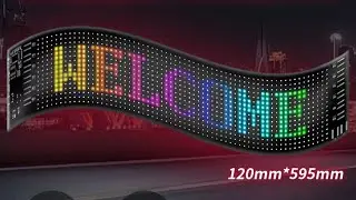 Бегущая строка в автомобиль #led #авто #реклама