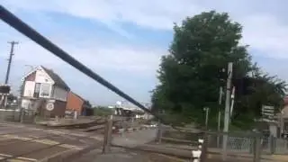 Sleaford east level crossing (lincs) Saturday 12.7.14