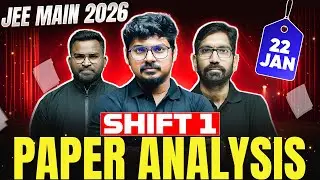 JEE Main 2026 Jan 22 Shift 1 Paper Discussion + Solutions 🔥 | Difficulty + Strategy | Telugu