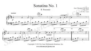 Latour : Sonatina No. 1 (2/3 : Pastorale)