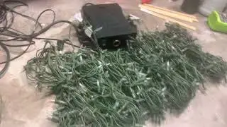 Gemmy holiday lightshow with timer added link cable explained