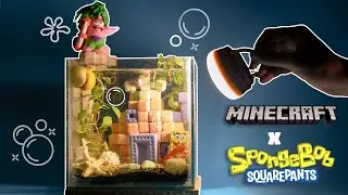 SpongeBob Aquarium: Building Bikini Bottom in Minecraft style- ASMR