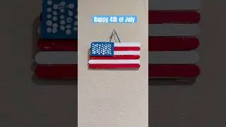 Cute July Fourth Decoration DIY #diy #craft #july4th #flag #craftideas