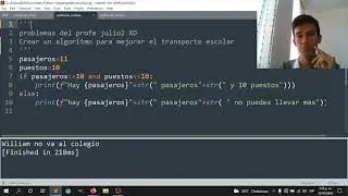 PROBLEMAS RESUELTOS CON PYTHON + mi cara xd