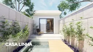 Casa Linha | 75m&sup2; de leveza, funcionalidade e luz natural