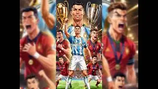 Ronaldo Play Music Rainbow! Escape Messi #football #fypシ #funny