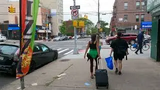 ⁴ᴷ⁶⁰ Walking NYC: 30th Avenue from 31st Street to 21st Street in Astoria, Queens