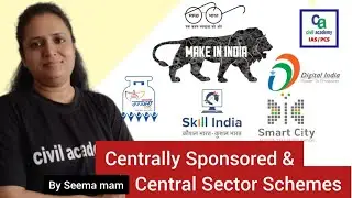 Centrally sponsored & Central sector scheme | Terminology Series | Seema Mam| civil academy IAS/PCS