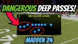 DOMINATE WITH DEEP PASSES! Gun Trey Y Flex Str Mini Scheme | Madden 24 Tips & Tricks