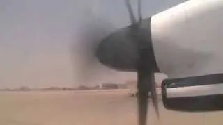 Push back and Safety Announcement Onboard Smart Aviation Dash 8 Q400
