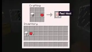 How to create red wool in minecraft