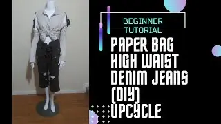 How To Make Your Own Paper Bag Waist Pants. DIY.