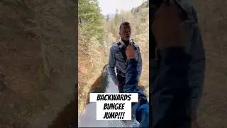 Вы когда-нибудь задумывались, как выглядит прыжок с тарзанки назад??? #качели #зиплайн #смешно #а...