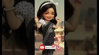 Cute Animated Girl Dance 😍💃 Desi Princess Dance 🖤✨|Viral Shorts#shortvideo#shortsviral#shortfeed