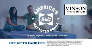 VINSON: Sealy Mattress SALE Prez Day