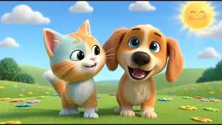 Cat and Dog &ndash; Best Friends Song 🐱🐶 | Fun Animal Nursery Rhymes for Kids | Baby Songs