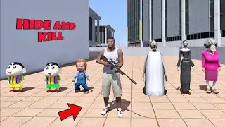 Franklin play hide & Kill  indianbike driving 3d