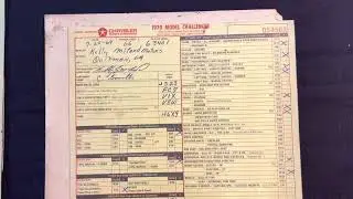 Order Forms Review of 1970 Chrysler and Dodge Dealer order forms and invoice's
