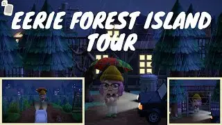 Eerie Rainy Small Forest Town Island tour! | Animal Crossing New Horizons