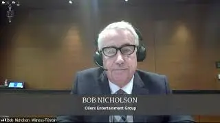 Former Hockey Canada CEO Bob Nicholson testimony at Heritage Committee