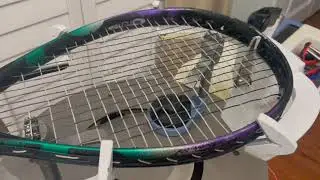Weaving Crosses on the Prince CTS Synergy Tennis Racquet