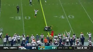 The Denver defense 🔥 K'Waun Williams gets a pick in crunch time!#DENvsJAX on ESPN+
