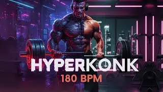 HYPERKONK&trade; &ndash; Brutal 180 BPM Glitch Trap Rage Mix | Cyberpunk Workout & Gaming Music 2025