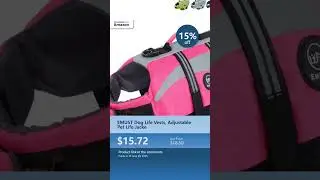 EMUST Dog Life Vests, Adjustable Pet Life Jacke