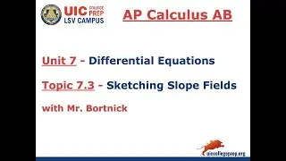AP Calculus AB - 7.3 Sketching Slope Fields