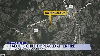 3 adults, child displaced after fire at Clinton home