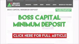 Boss Capital Minimum Deposit