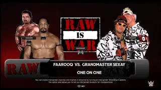 WWE 2K25: RAW is WAR - Faarooq vs Grandmaster Sexay(c)
