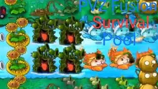 PVZ Fusion:Survival Pool walkthrough