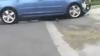 car kickflip fail