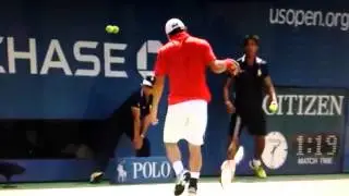 ノールック・ラケット・フリップ no Look racket Flip